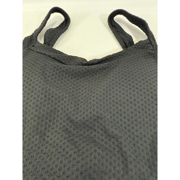 Aerie Swim Top Black NWT Size Medium Textured TOP ONLY - Picture 2 of 4